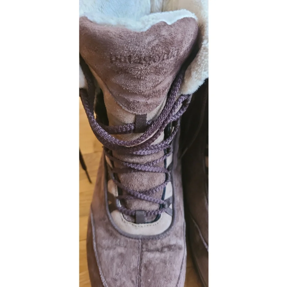 Patagonia - Lugano Lace High Waterproof Suede Boot Sz 9 Hiking Travel Camping